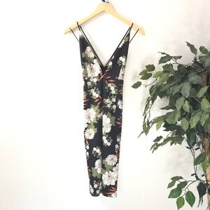Missguided Floral Bodycon Dress